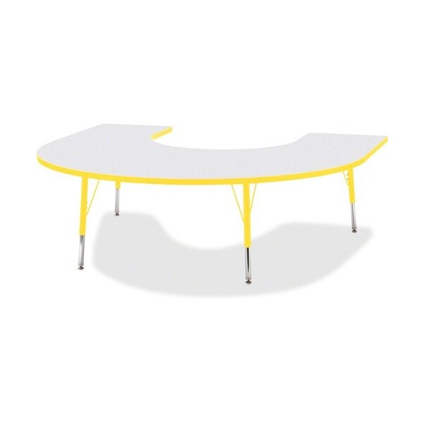 Jonti-Craft TABLE, HORSESHOE, 60X66, GY/YW JNT6445JCE007 - main